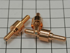 Copper electrodes with hafnium tips