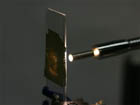 Photographing of Gold leaf in transmitted light